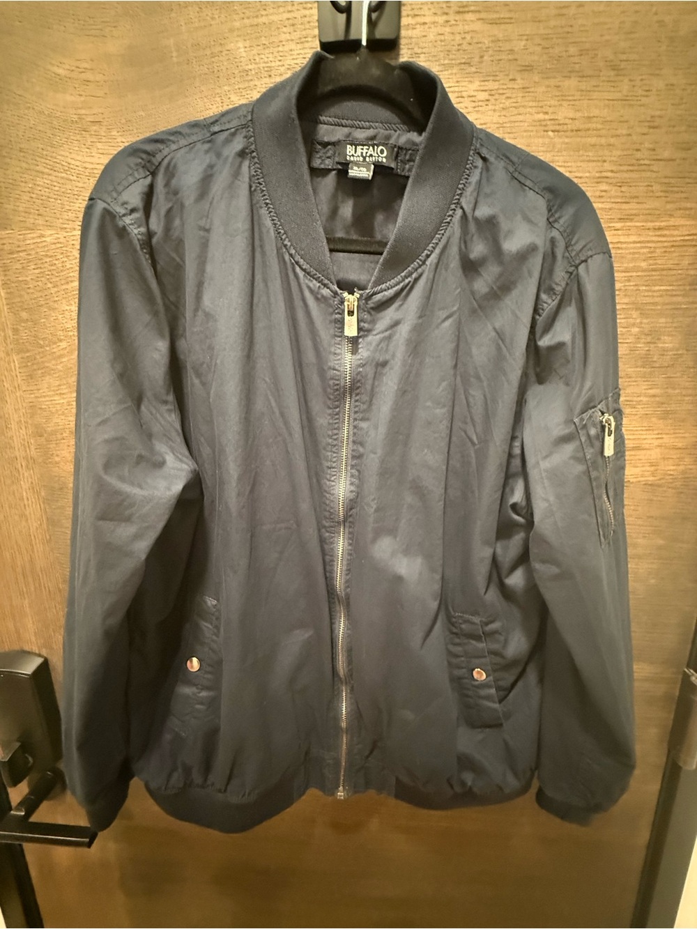 Buffalo David Bitton Navy Blue Bomber Jacket